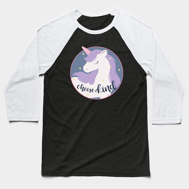 Unicorn Baseball T-Shirt by valentinahramov